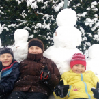 Kristýna, Eliška a Robin Zábojovi - Sněhuláci ze Žuchova 